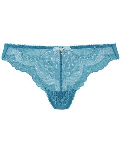 Gossard Superboost Lace Thong - Blue