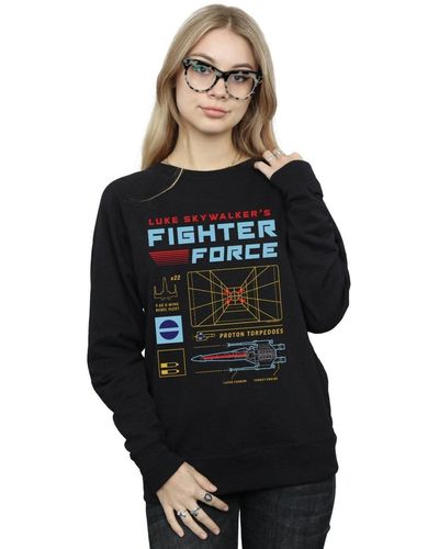 Star Wars Luke Skywalker ́s Fighter Force Sweatshirt - Black