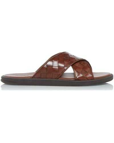 Dune 'Iggi' Leather Sandals - Brown