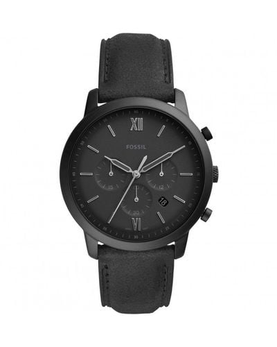 Fossil Neutra Chrono Stainless Steel Fashion Analogue Quartz Watch - Fs5503 - Black