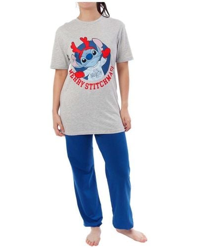 Disney Lilo And Stitch Pyjamas - Blue