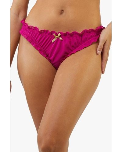 Playful Promises Pisces Chiffon Star Sign Knickers - Pink