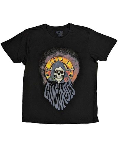 Guns N Roses Reaper Cotton T-shirt - Black