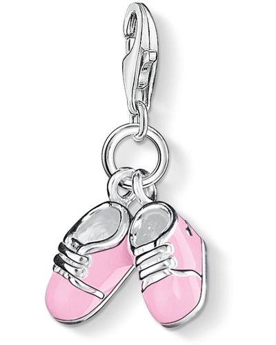 Thomas Sabo Bootee Sterling Silver Charm - 0820-007-9 - Pink