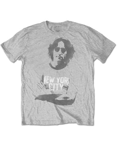 John Lennon Nyc Cotton T-shirt - Grey