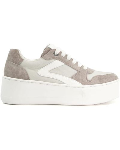 Dune 'essential' Leather Trainers - White