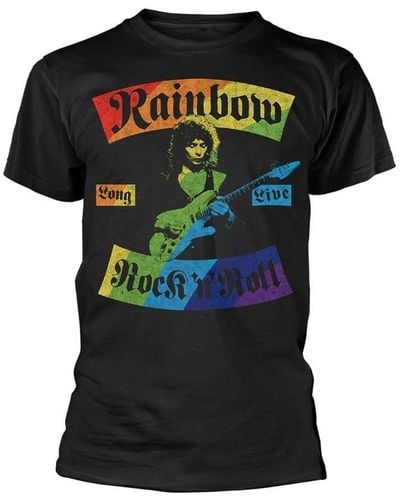 Rainbow Sandals Long Live Rock N Roll T-shirt - Black