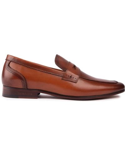 Simon Carter Pike Loafer Shoes - Red