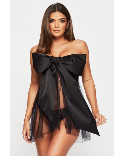 Ann Summers All Wrapped Up Dress - Black