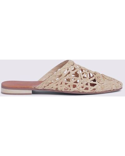 Warehouse Raffia Mule - Pink