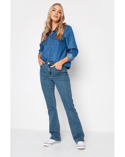 Long Tall Sally Tall Mid Wash Stretch Bootcut Jeans - Blue