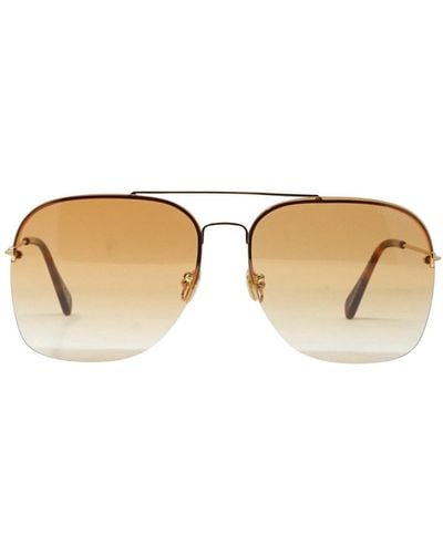 Tom Ford Mackenzie-02 Ft0883 30f Gold Sunglasses - Brown