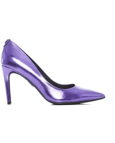 Moda In Pelle 'daniela' Metallic Court Shoes - Purple