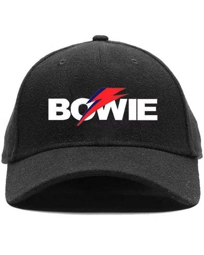 David Bowie Aladdin Sane Bolt Logo Baseball Cap - Black