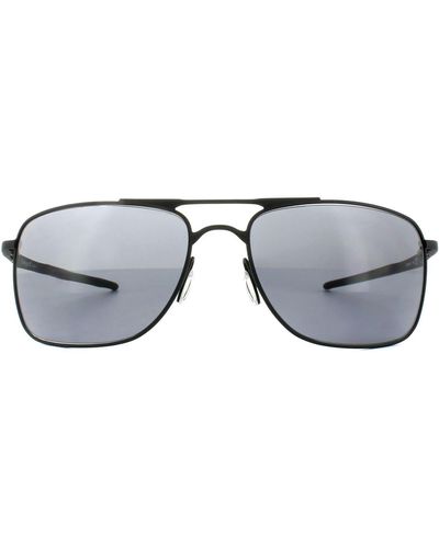 Oakley Rectangle Matte Black Grey Sunglasses