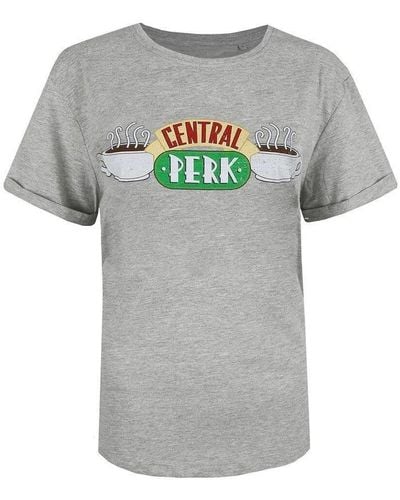 Friends Central Perk Heather T-shirt - Grey