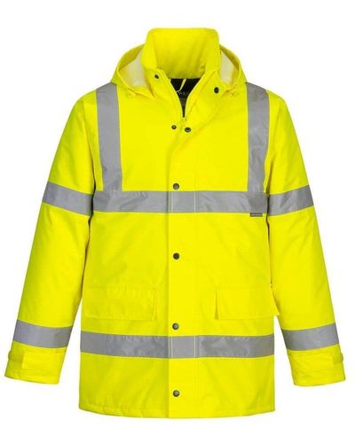 Portwest Hi-vis Winter Traffic Jacket - Yellow