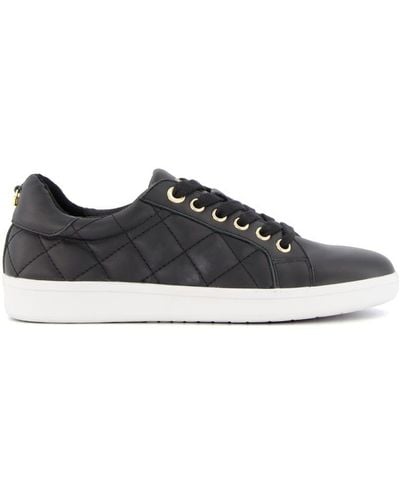 Dune 'excited' Leather Trainers - Black