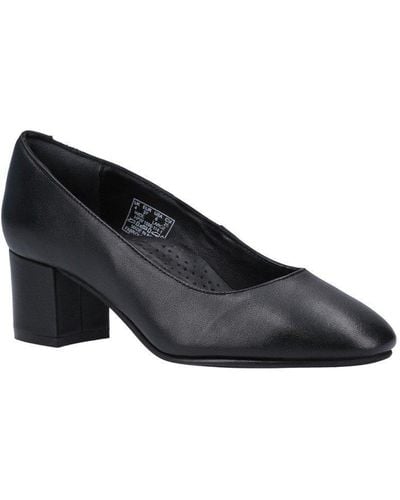 Hush Puppies 'anna' Leather Court Shoes - Black