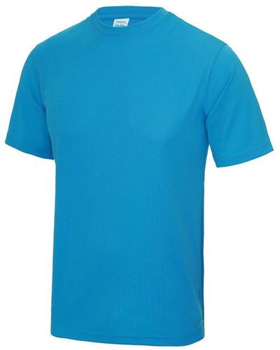 Awdis Just Cool Performance Plain T-shirt - Blue