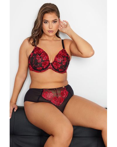 Yours Non Padded Bra - Red