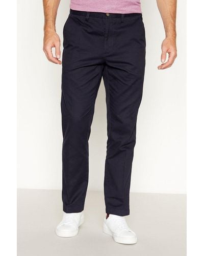 MAINE Regular Fit Cotton Chino Trouser - Blue