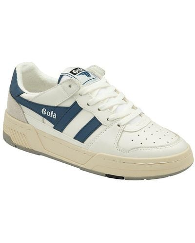 Gola 'allcourt' Leather Lace-up Trainers - White