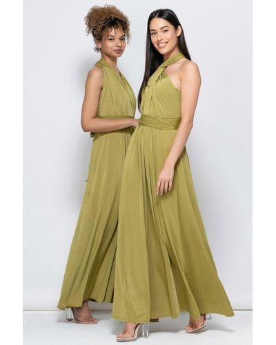 Jolie Moi Bridesmaid Multiway Maxi Dress - Green