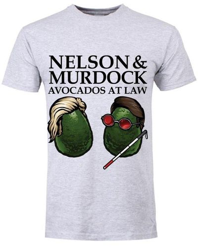 Grindstore Nelson & Murdock Avocados At Law T-shirt - White
