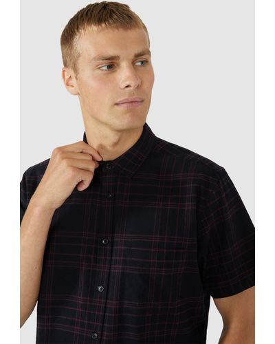 Red Herring Ss Red Over Check - Black