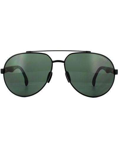 Carrera Aviator Black Green Sunglasses