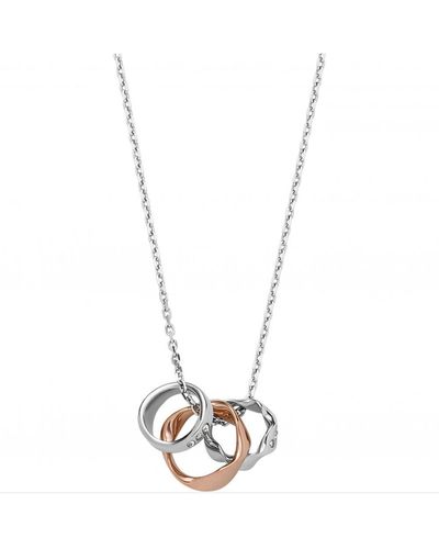 Skagen Kariana Two Tone Stainless Steel Necklace - Skj1590998 - White