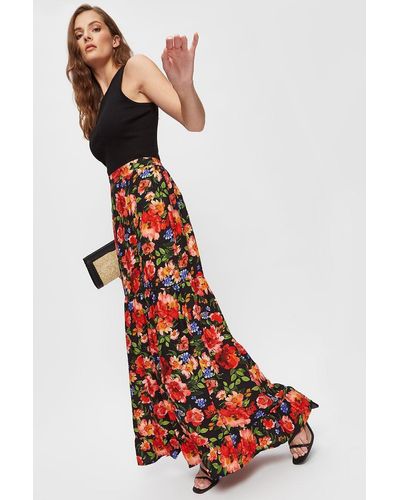 Dorothy Perkins Floral Tiered Midaxi Skirt