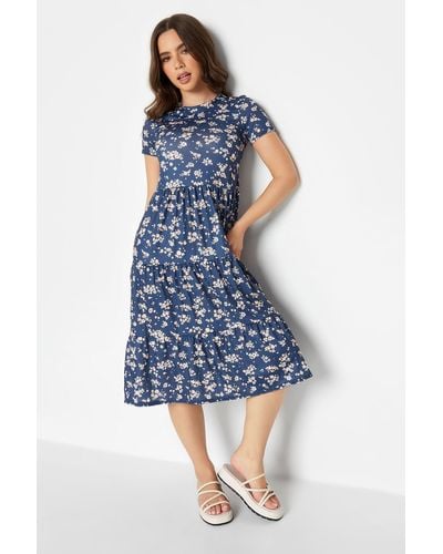 PixieGirl Petite Print Dress - Blue