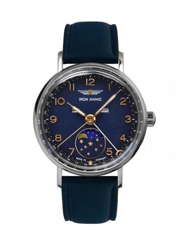 IRON ANNIE Amazonas Impression Stainless Steel Classic Watch - 5977-4 - Blue