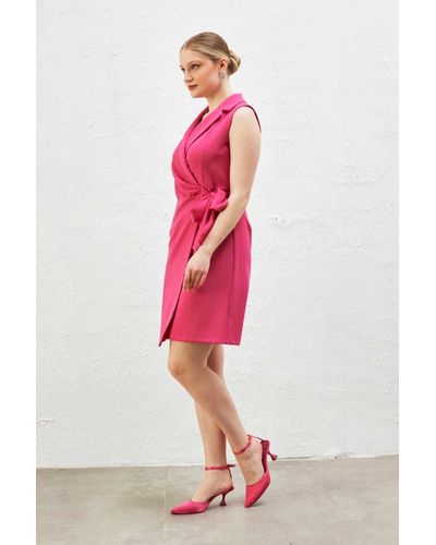 GUSTO Blazer Dress - Pink