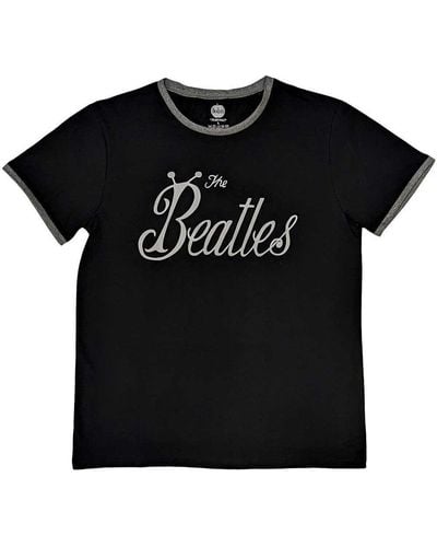 The Beatles Bug Logo T-shirt - Black