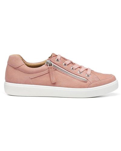Hotter Wide Fit 'chase Ii' Deck Shoes - Pink