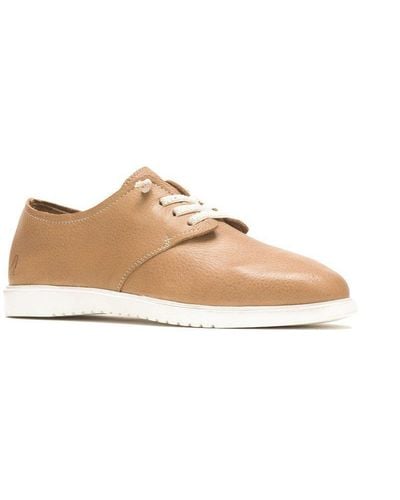 Hush Puppies 'everyday' Smooth Leather Lace Shoes - Natural