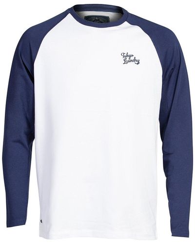 Tokyo Laundry Raglan Long-sleeve T-shirt - Blue
