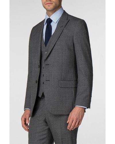 Racing Green Jaspe Tailored Fit Jacket - Grey