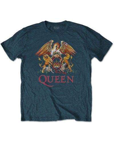 Queen Classic Cotton T-shirt - Blue