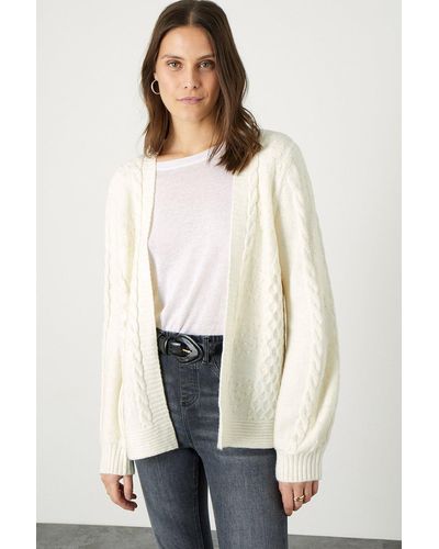 Monsoon 'cariad' Cable Bobble Cardigan - White