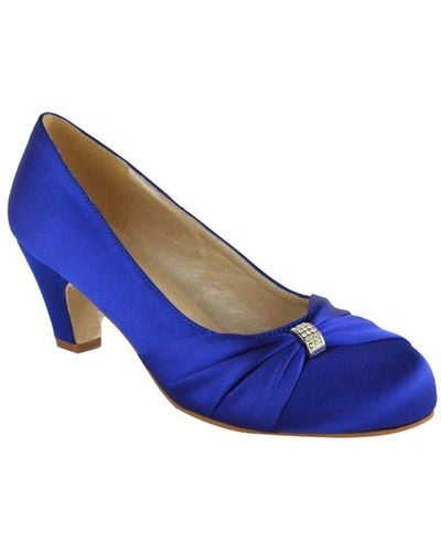 Where's That From 'kairi' Low Heel Court Shoes With Close Toe - Blue
