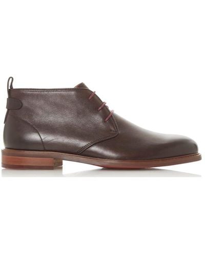 Dune 'marching' Leather Chukka Boots - Brown