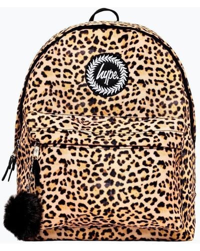 Hype Leopard Pom Pom Backpack - Multicolour