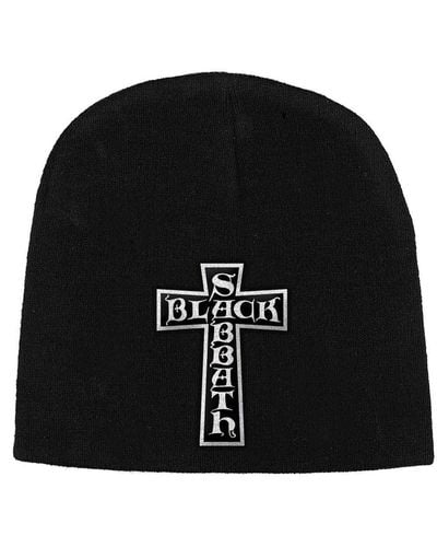 Black Sabbath Cross Logo Beanie - Black