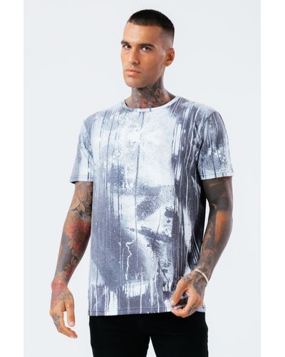 Hype Slate Spray T-shirt - Blue