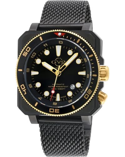 Gv2 Xo Submarine 4544b Swiss Automatic Sellita Sw220 Watch - Black