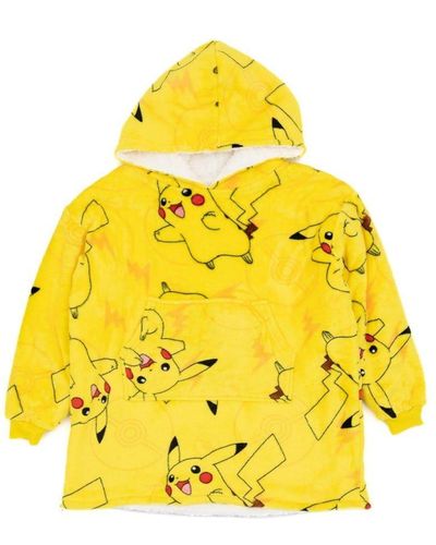 Pokemon Pikachu Oversized Hoodie Blanket - Yellow